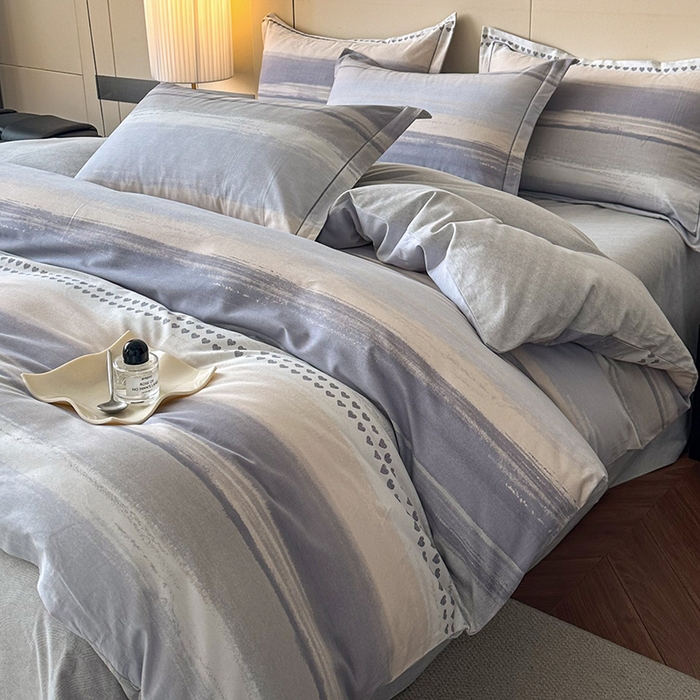 91家纺网 家纺一手货源 找家纺 简如 2025新款100%全棉纯棉磨毛四件套（有买家秀） 莫妮