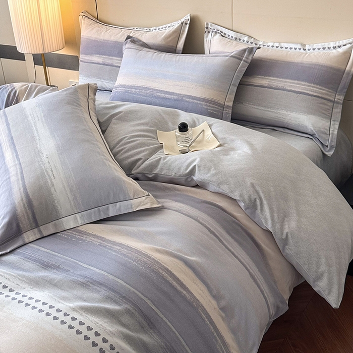 91家纺网 家纺一手货源 找家纺 简如 2025新款100%全棉纯棉磨毛四件套（有买家秀） 莫妮