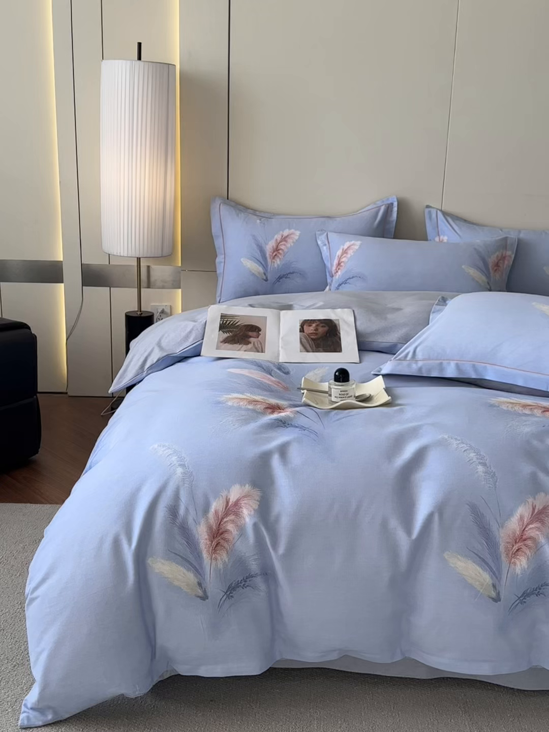 91家纺网 家纺一手货源 找家纺 简如 2025新款100%全棉纯棉磨毛四件套（有买家秀）秋色宜人