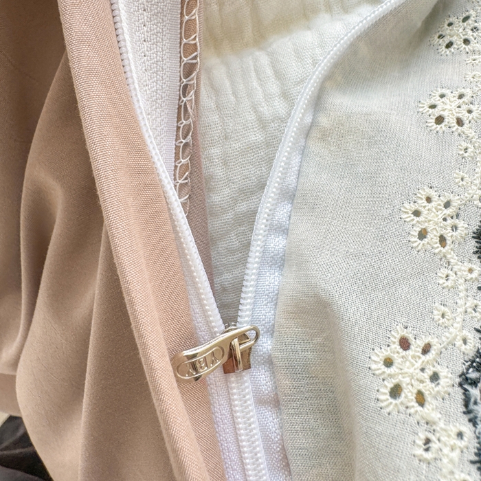 91家纺网 家纺一手货源 找家纺 仟网汇 2026新款A类仿棉古法水洗棉法式小清新花边四件套 絮语