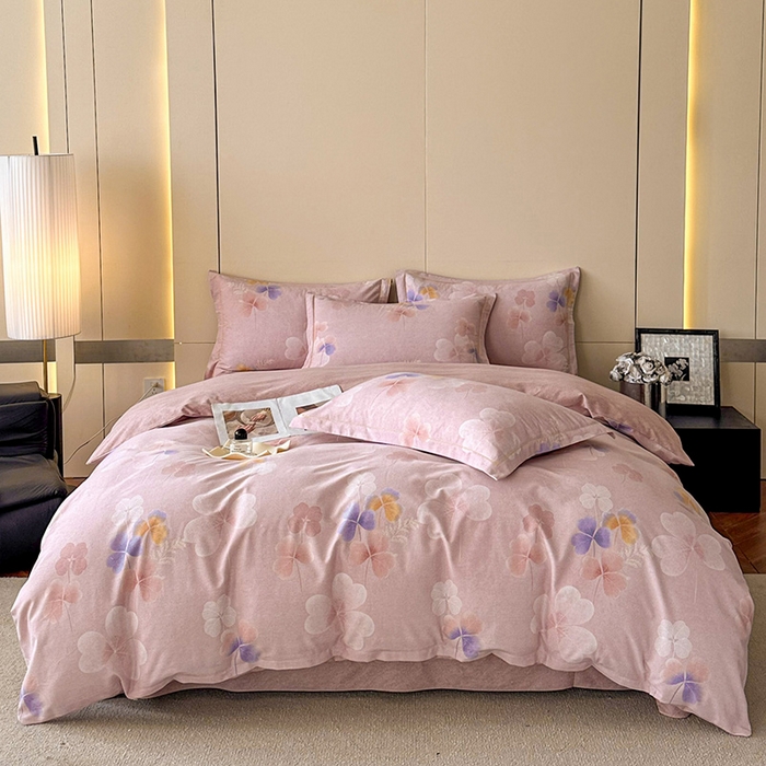 91家纺网 家纺一手货源 找家纺 简如 2025新款100%全棉纯棉磨毛四件套（有买家秀） 婉约之恋