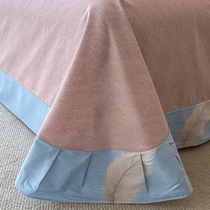 91家纺网 家纺一手货源 找家纺 简如 2025新款100%全棉纯棉磨毛四件套（有买家秀） 紫浔