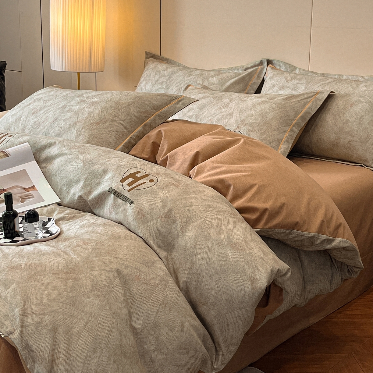 91家纺网 家纺一手货源 找家纺 （总）简如 2025新款100%全棉纯棉磨毛四件套（有买家秀）