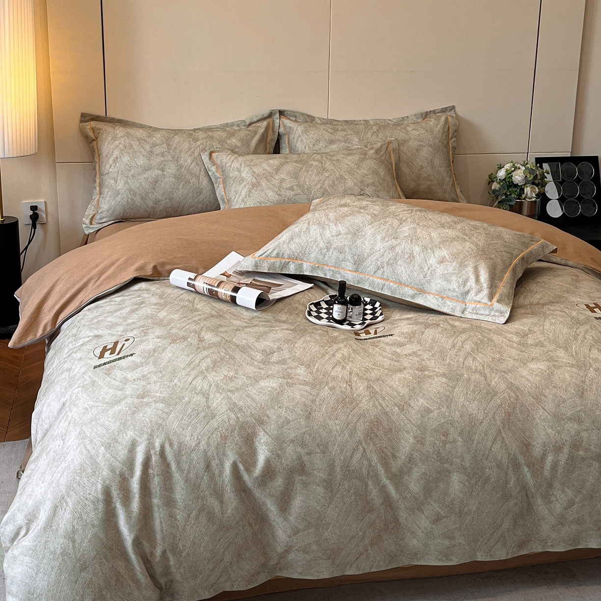 91家纺网 家纺一手货源 找家纺 （总）简如 2025新款100%全棉纯棉磨毛四件套（有买家秀）