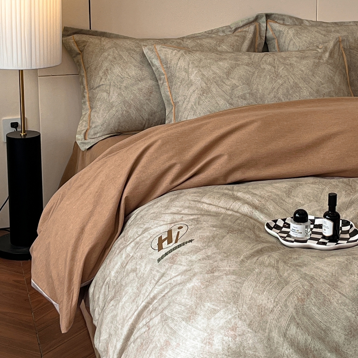 91家纺网 家纺一手货源 找家纺 （总）简如 2025新款100%全棉纯棉磨毛四件套（有买家秀）