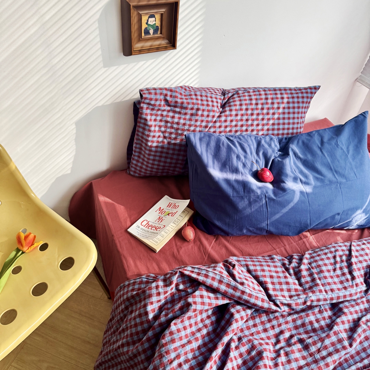 91家纺网 家纺一手货源 找家纺 （总）例外 2026新款布拉格ins风色织水洗棉四件套