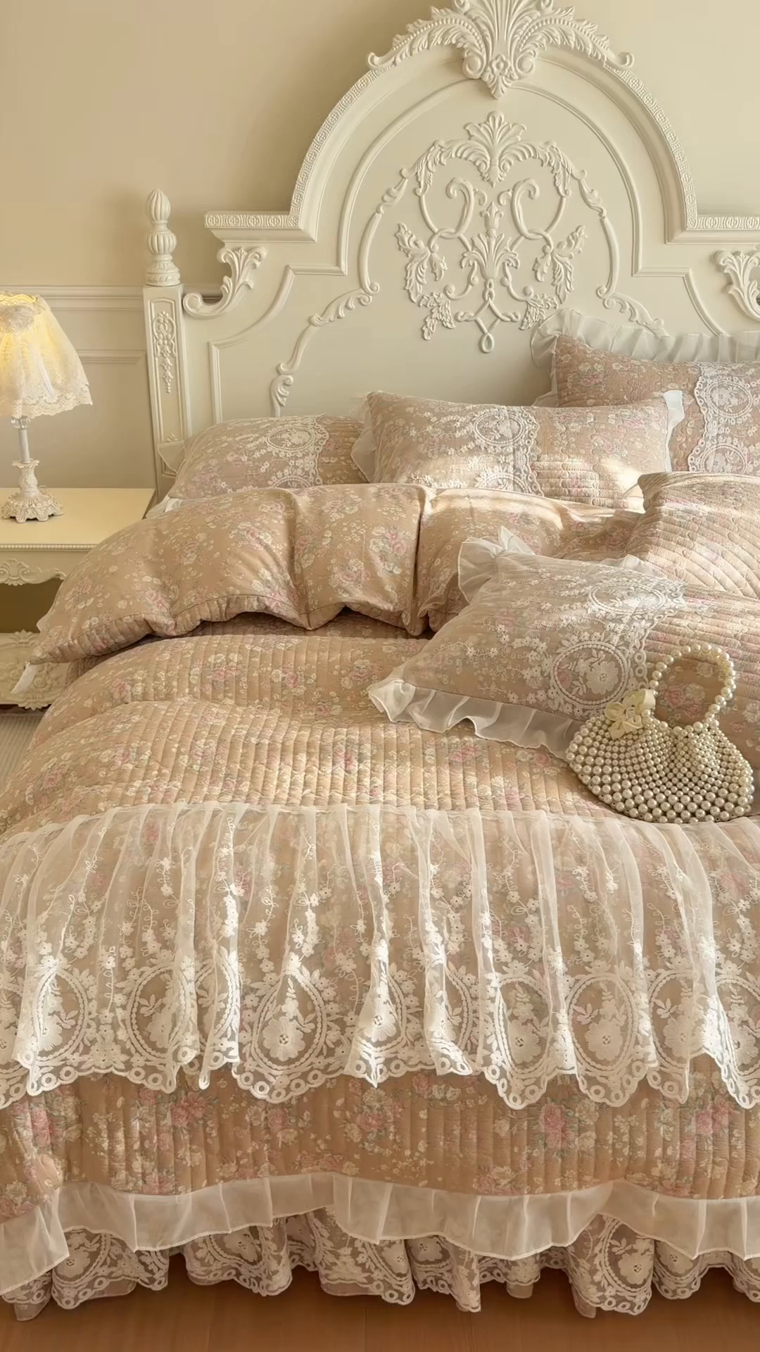 91家纺网 家纺一手货源 找家纺 恋尚 2026新款云感棉床笠式床裙四件套（控价225起） 梦迪