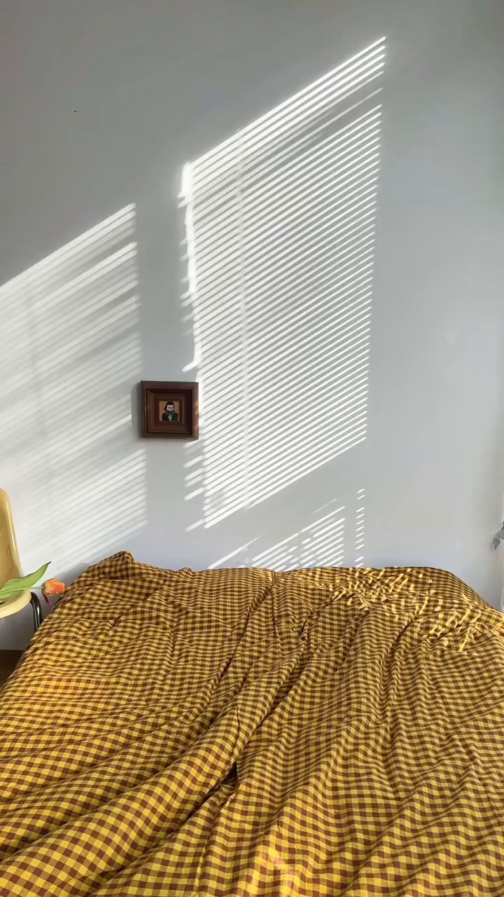 91家纺网 家纺一手货源 找家纺 例外 2026新款布拉格ins风色织水洗棉四件套 布拉格-黄棕（梦紫底）