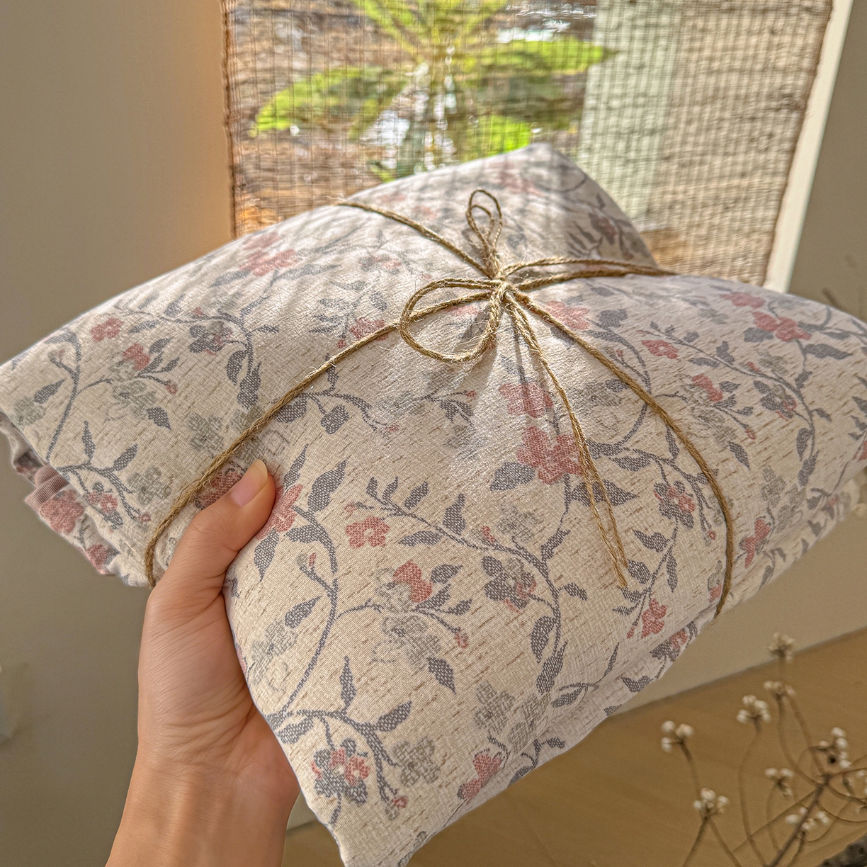 91家纺网 家纺一手货源 找家纺 （总）竹合家纺 2026春夏新品色织棉麻棉纱系列皱皱纱四件套