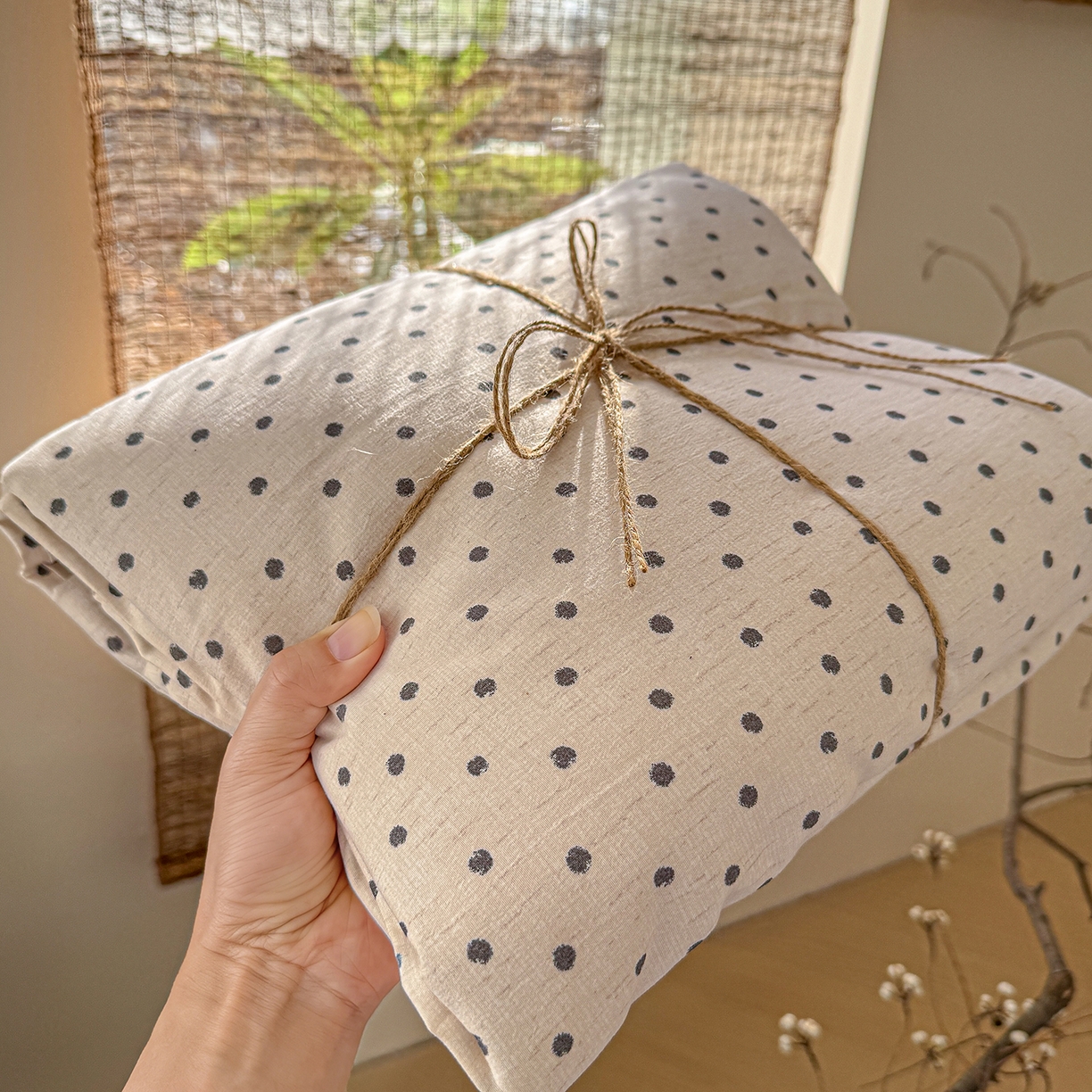 91家纺网 家纺一手货源 找家纺 （总）竹合家纺 2026春夏新品色织棉麻棉纱系列皱皱纱四件套