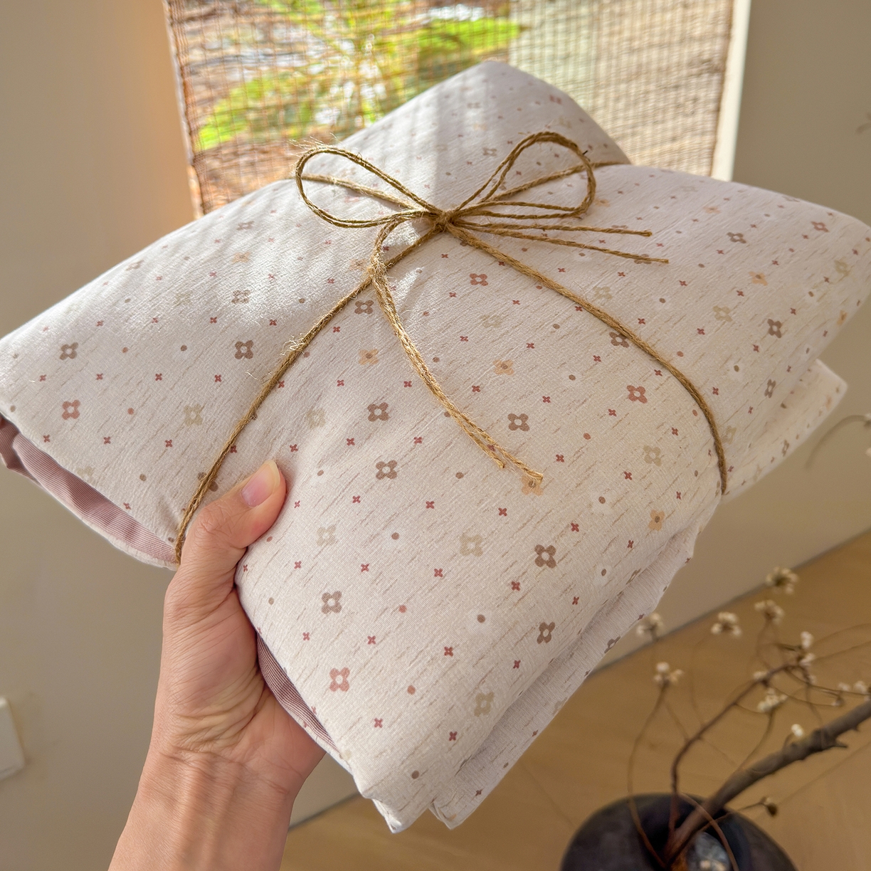 91家纺网 家纺一手货源 找家纺 （总）竹合家纺 2026春夏新品色织棉麻棉纱系列皱皱纱四件套