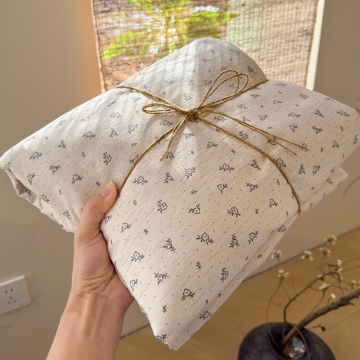 91家纺网 家纺一手货源 找家纺 （总）竹合家纺 2026春夏新品色织棉麻棉纱系列皱皱纱四件套