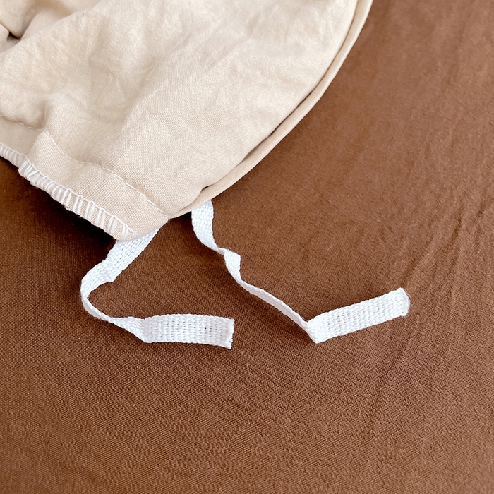 91家纺网 家纺一手货源 找家纺 卡斯诺家纺馆 2026新款水洗棉纯色双拼四件套（下载文件包含买家秀） 卡其深咖