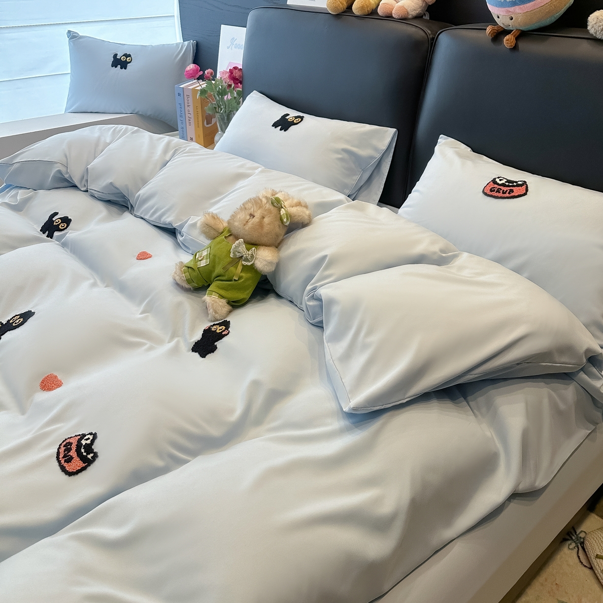 91家纺网 家纺一手货源 找家纺 （总）韩巢家纺 2026新款水洗棉毛巾绣四件套