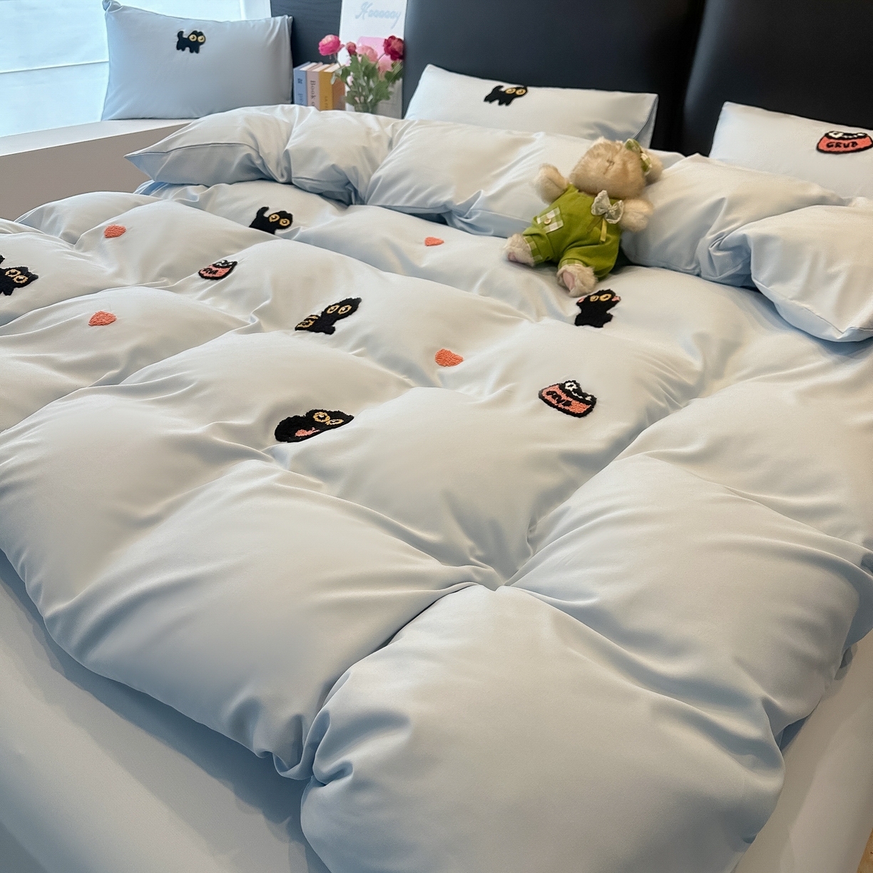 91家纺网 家纺一手货源 找家纺 （总）韩巢家纺 2026新款水洗棉毛巾绣四件套