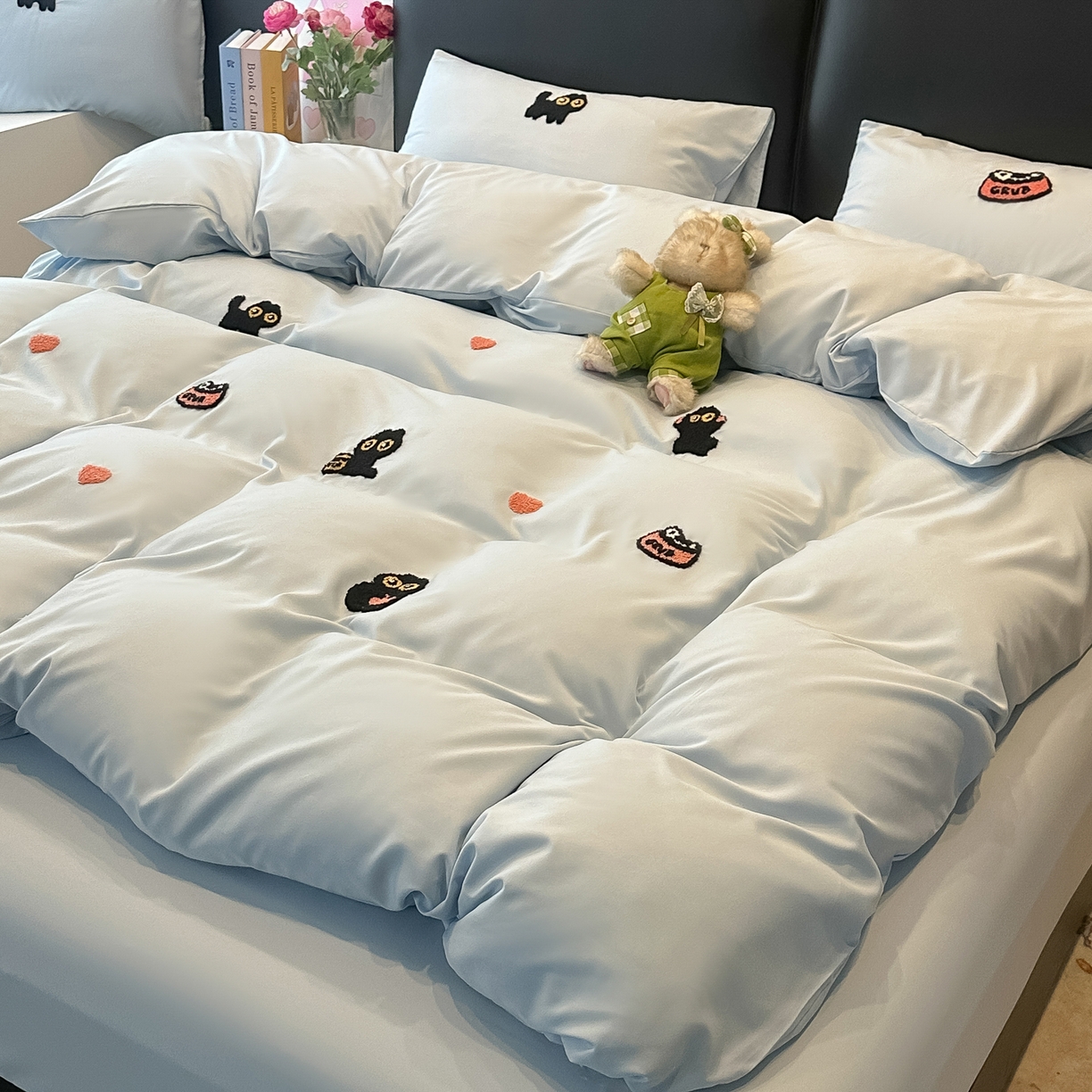 91家纺网 家纺一手货源 找家纺 （总）韩巢家纺 2026新款水洗棉毛巾绣四件套