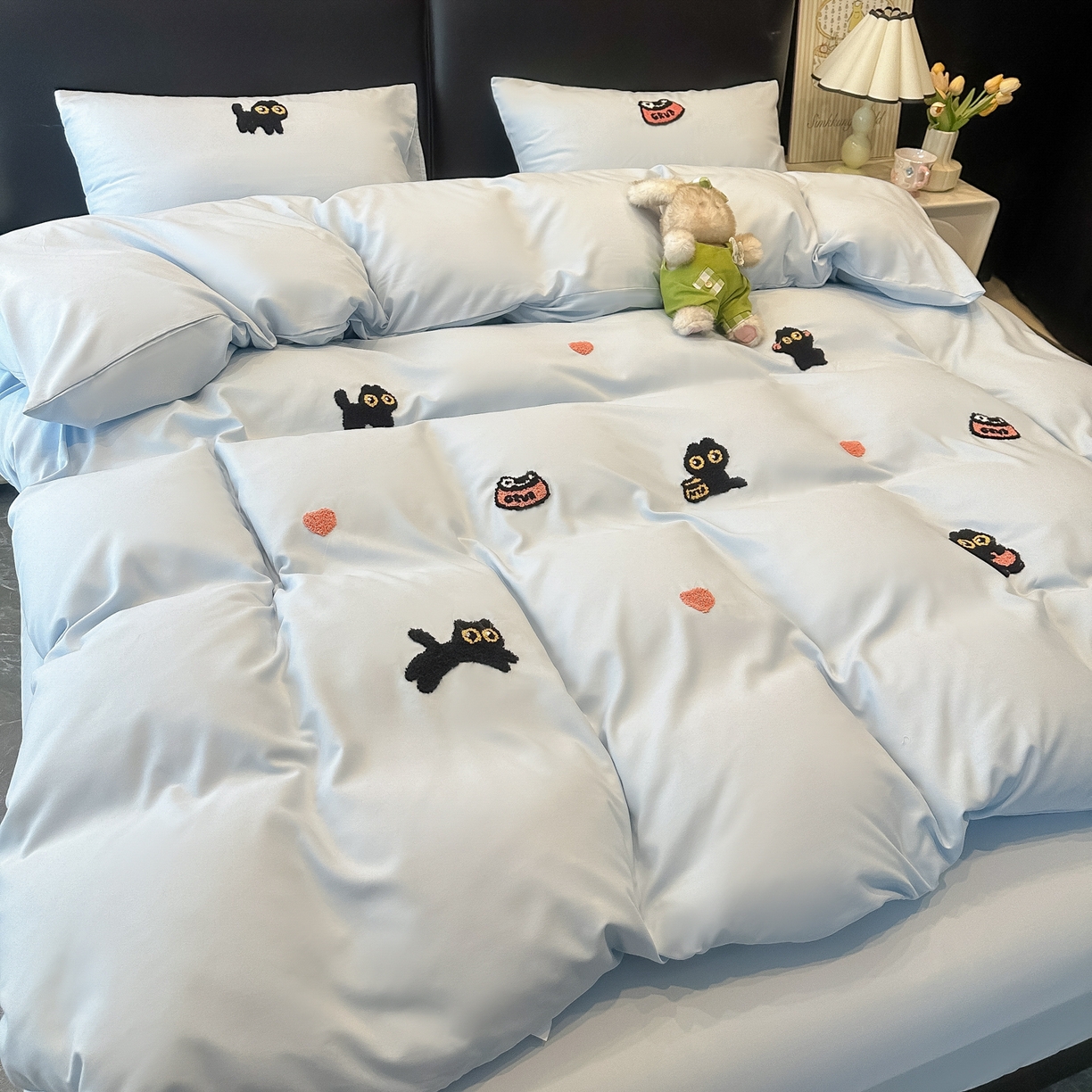 91家纺网 家纺一手货源 找家纺 （总）韩巢家纺 2026新款水洗棉毛巾绣四件套