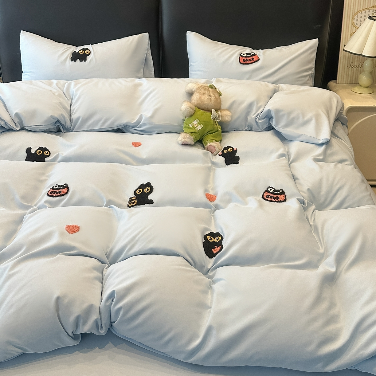 91家纺网 家纺一手货源 找家纺 （总）韩巢家纺 2026新款水洗棉毛巾绣四件套