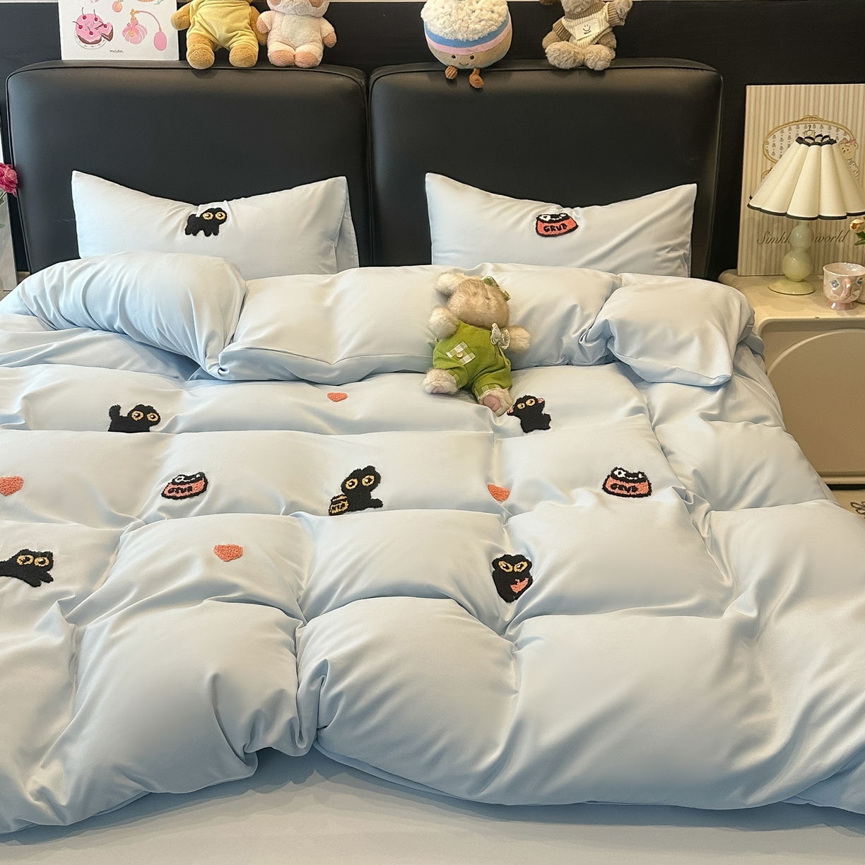 91家纺网 家纺一手货源 找家纺 （总）韩巢家纺 2026新款水洗棉毛巾绣四件套