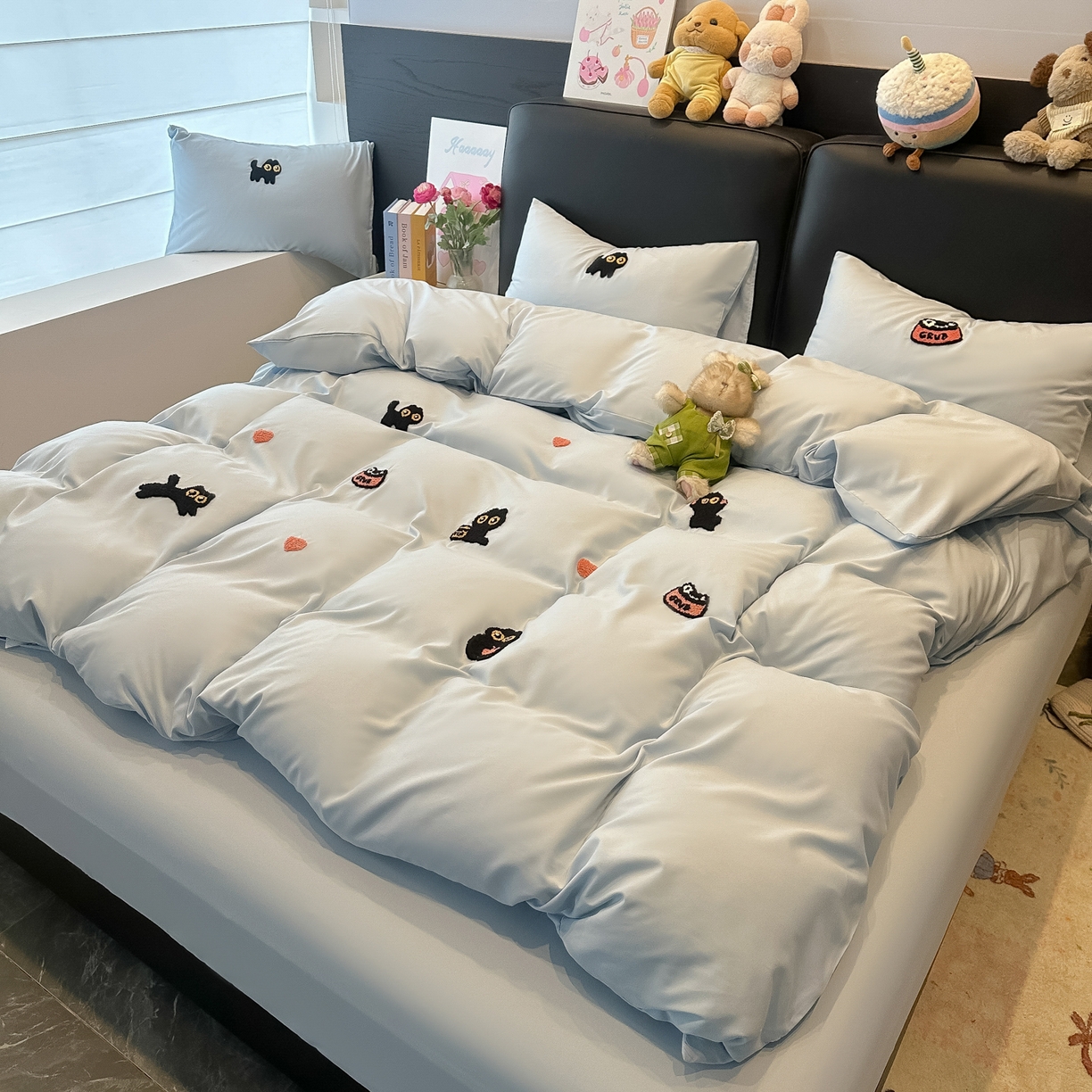 91家纺网 家纺一手货源 找家纺 （总）韩巢家纺 2026新款水洗棉毛巾绣四件套