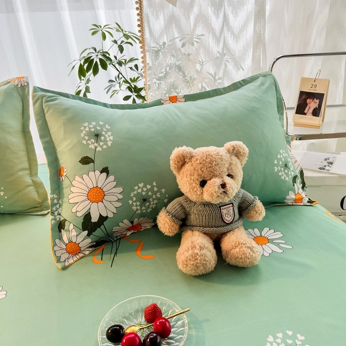 赫然家纺 芦荟棉单品枕套一对48*74 清平乐