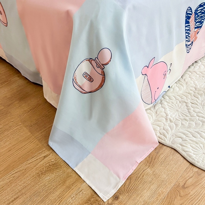 91家纺网 家纺一手货源 找家纺 赫然家纺 新款80g芦荟棉单品床单 海底世界