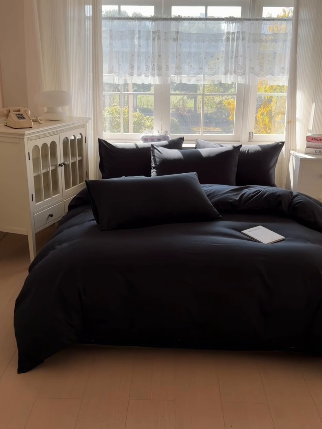 91家纺网 家纺一手货源 找家纺 赫然家纺 2026新款纯色磨毛系列床单款四件套 纯黑色