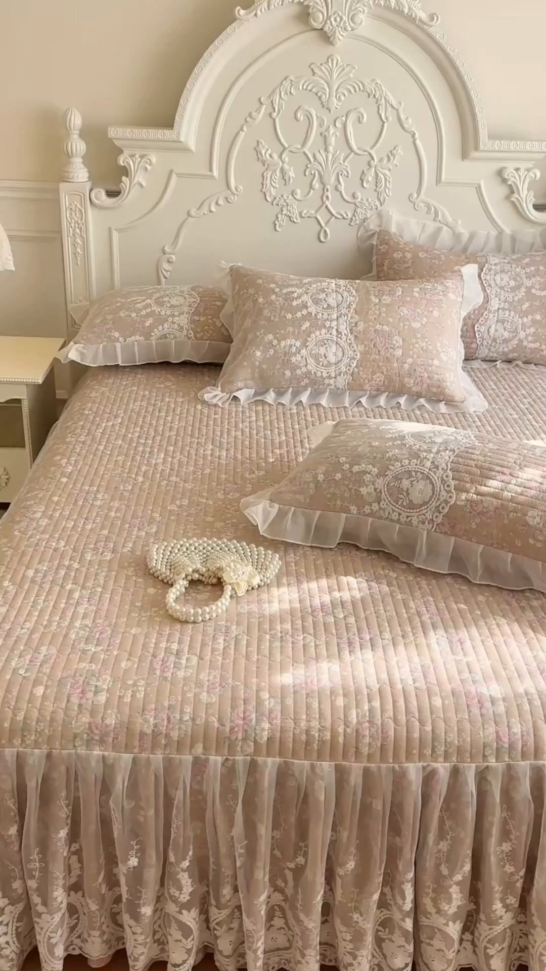 91家纺网 家纺一手货源 找家纺 恋尚 2026新款云感棉床笠式床裙（控价120元起） 梦迪