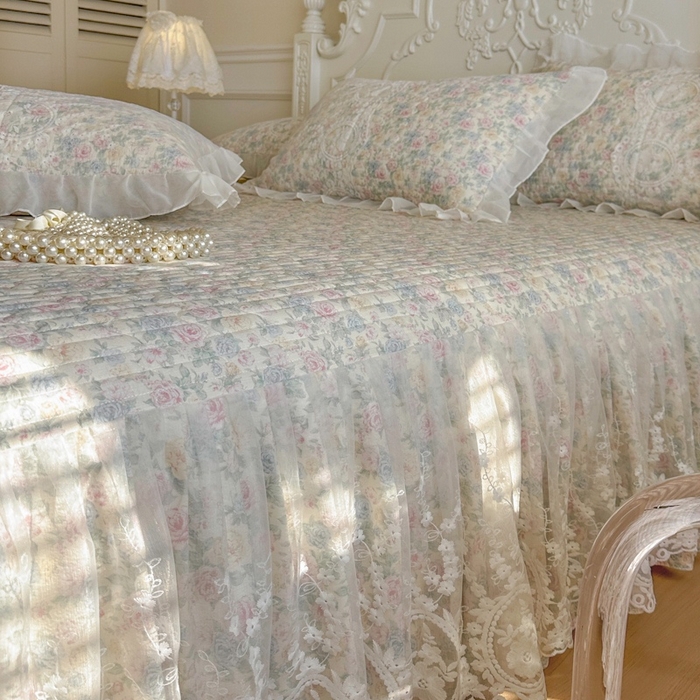 91家纺网 家纺一手货源 找家纺 （总）恋尚 2026新款云感棉床笠式床裙四件套（控价225起）