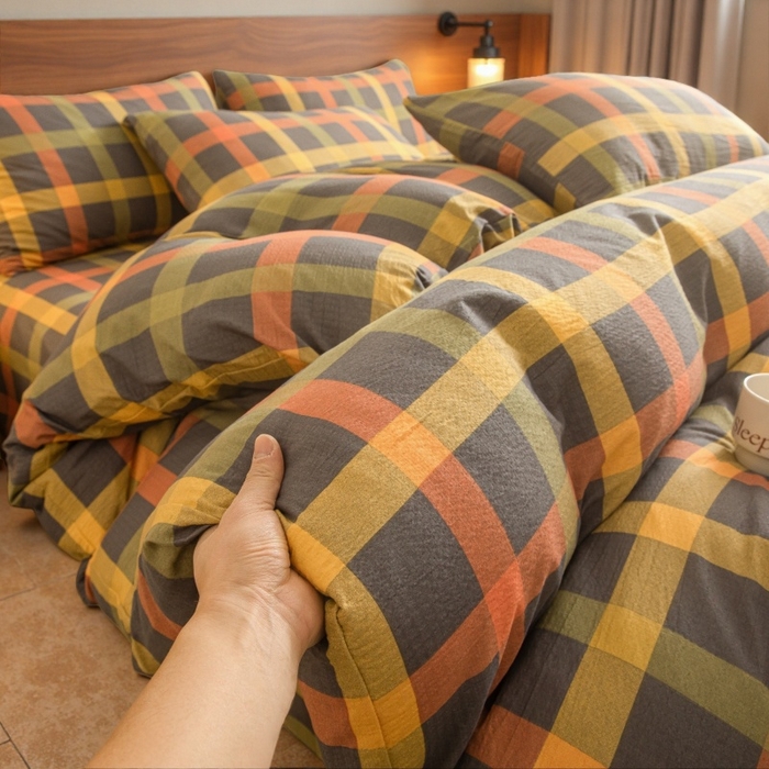 91家纺网 家纺一手货源 找家纺 （总）友承家纺 2026最新款双层纱水洗棉被套单件150x200x230被罩学生宿舍三件套四件套床上用品a类母婴