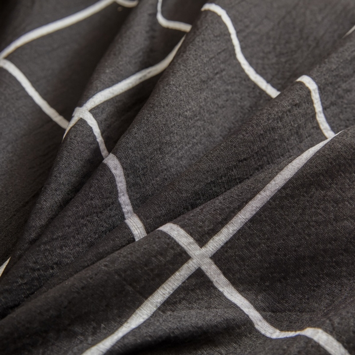 91家纺网 家纺一手货源 找家纺 友承家纺 2026最新款双层纱水洗棉被套单件150x200x230被罩学生宿舍三件套四件套床上用品a类母婴 黑白格