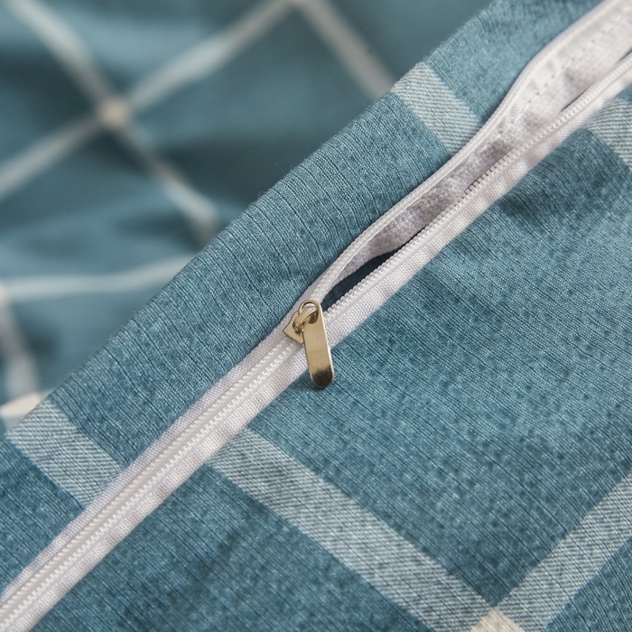 91家纺网 家纺一手货源 找家纺 友承家纺 2026最新款双层纱水洗棉被套单件150x200x230被罩学生宿舍三件套四件套床上用品a类母婴 米莱灰