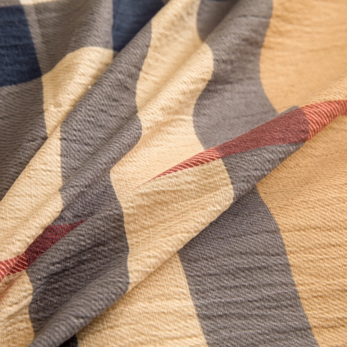 91家纺网 家纺一手货源 找家纺 友承家纺 2026最新款双层纱水洗棉被套单件150x200x230被罩学生宿舍三件套四件套床上用品a类母婴 宝利小格