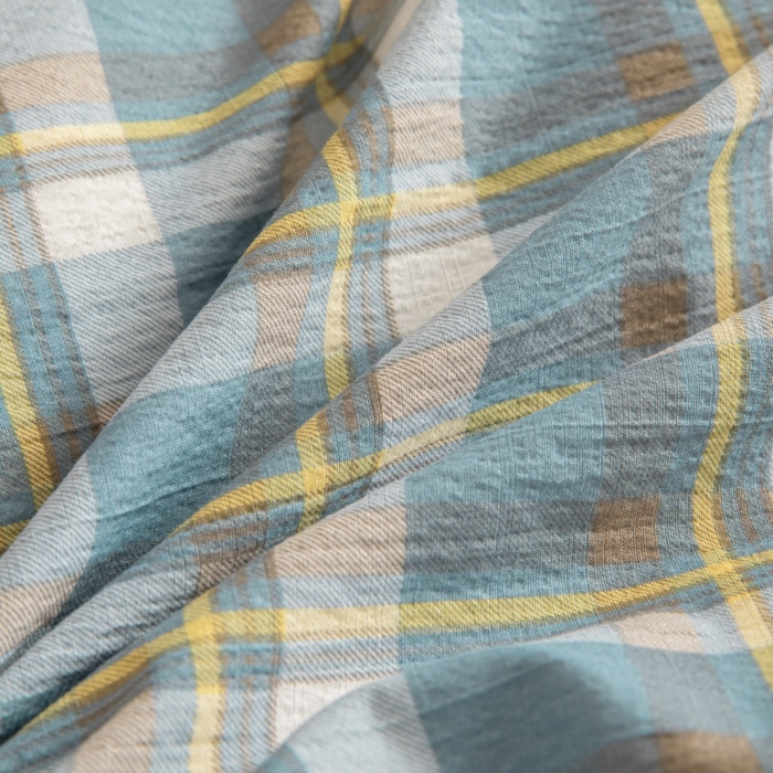 91家纺网 家纺一手货源 找家纺 友承家纺 2026最新款双层纱水洗棉被套单件150x200x230被罩学生宿舍三件套四件套床上用品a类母婴 无印蓝