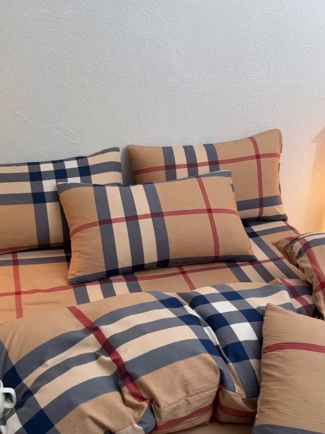 91家纺网 家纺一手货源 找家纺 友承家纺 2026最新款双层纱水洗棉被套单件150x200x230被罩学生宿舍三件套四件套床上用品a类母婴 宝利小格