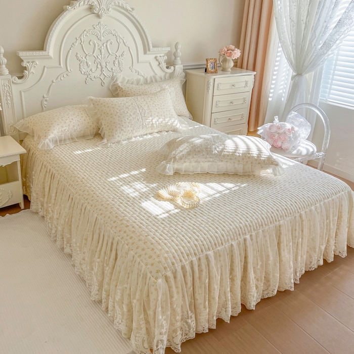 91家纺网 家纺一手货源 找家纺 恋尚 2026新款云感棉床笠式床裙四件套（控价225起） 轻香梦