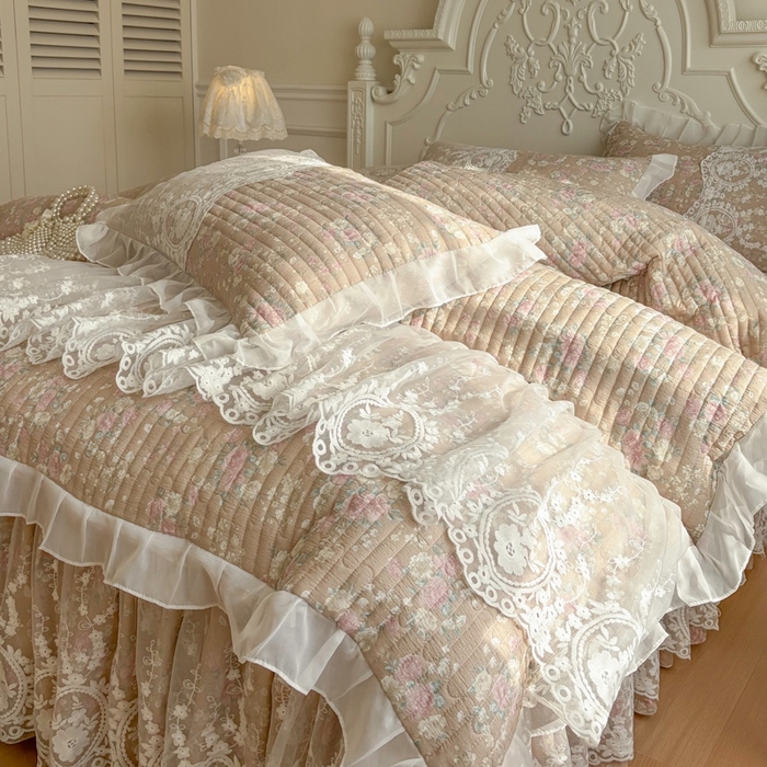 91家纺网 家纺一手货源 找家纺 恋尚 2026新款云感棉床笠式床裙四件套（控价225起） 梦迪