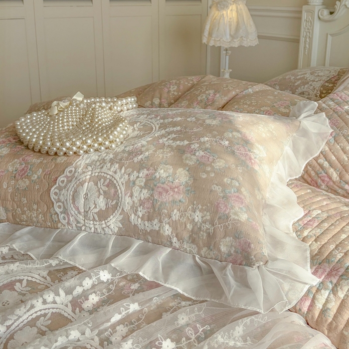 91家纺网 家纺一手货源 找家纺 恋尚 2026新款云感棉床笠式床裙四件套（控价225起） 梦迪