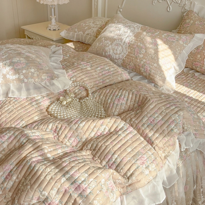 91家纺网 家纺一手货源 找家纺 恋尚 2026新款云感棉床笠式床裙四件套（控价225起） 梦迪