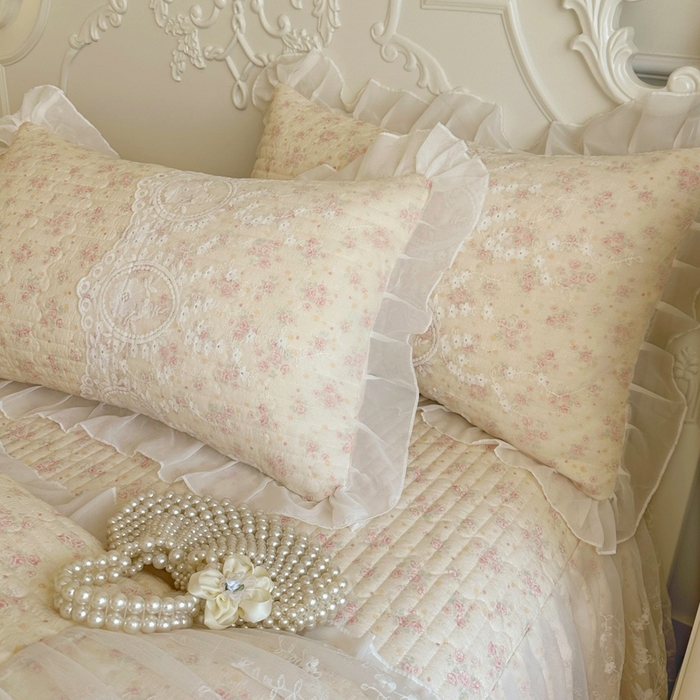 91家纺网 家纺一手货源 找家纺 恋尚 2026新款云感棉床笠式床裙四件套（控价225起） 茜茜