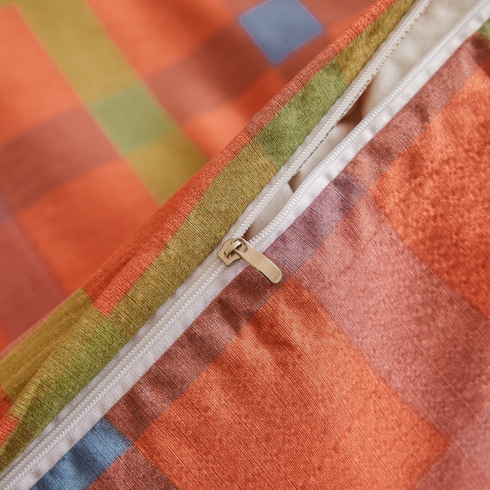 91家纺网 家纺一手货源 找家纺 友承家纺 2026最新款水洗棉无印风双层纱木棉四件套被套床单卧室床上用品学生宿舍被罩三件套床单枕套 炫彩粉