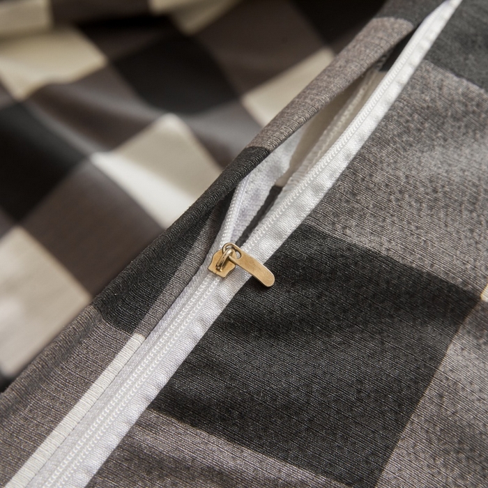 91家纺网 家纺一手货源 找家纺 友承家纺 2026最新款水洗棉无印风双层纱木棉四件套被套床单卧室床上用品学生宿舍被罩三件套床单枕套 中意格