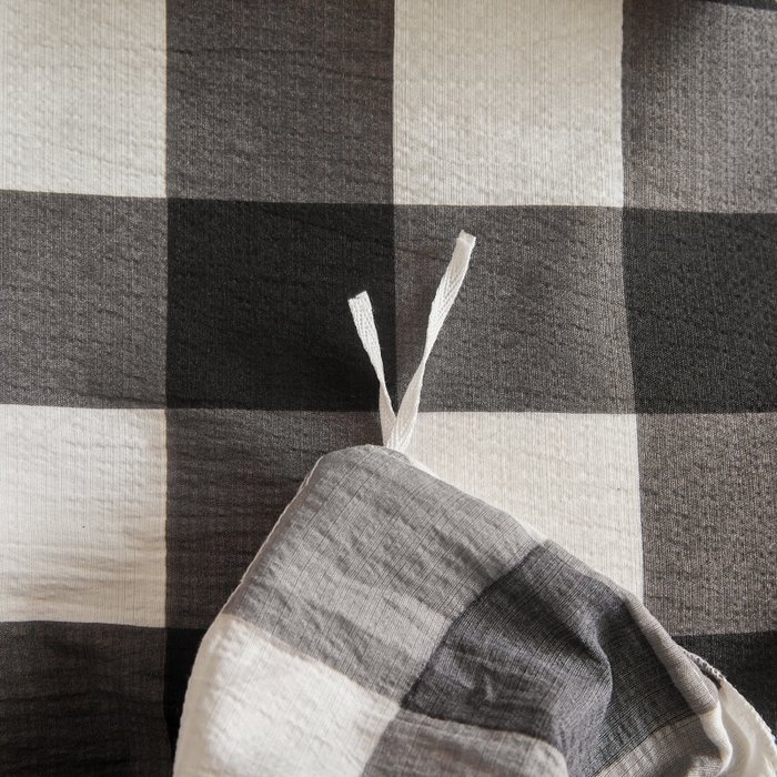 91家纺网 家纺一手货源 找家纺 友承家纺 2026最新款水洗棉无印风双层纱木棉四件套被套床单卧室床上用品学生宿舍被罩三件套床单枕套 中意格