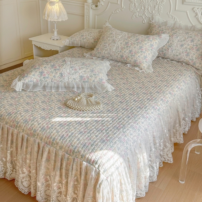 91家纺网 家纺一手货源 找家纺 （总）恋尚 2026新款云感棉床笠式床裙（控价120元起）