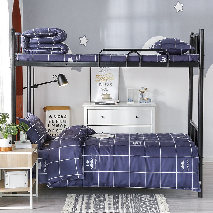 91家纺网 家纺一手货源 找家纺 （总）友承家纺 【拎包入住】2026新款大学生宿舍床单人三件套床上用品被褥全套一整套被套被子四件套六