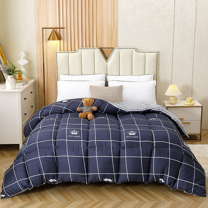 91家纺网 家纺一手货源 找家纺 友承家纺 2026新款床上用品加厚保暖冬被棉被春秋被褥被芯学生单人宿舍羽丝棉被水洗棉垫被 初遇