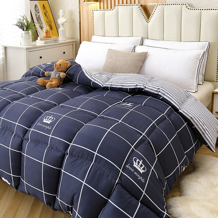 91家纺网 家纺一手货源 找家纺 友承家纺 2026新款床上用品加厚保暖冬被棉被春秋被褥被芯学生单人宿舍羽丝棉被水洗棉垫被 初遇