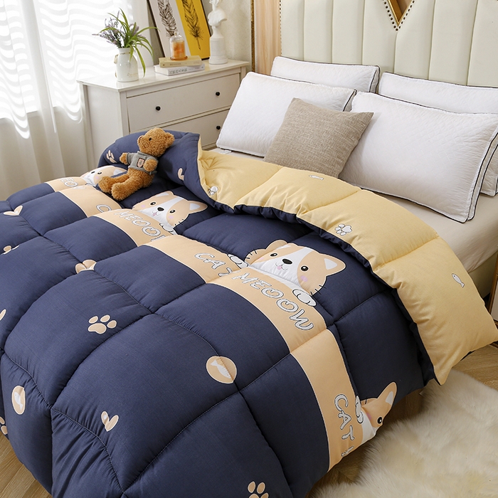 91家纺网 家纺一手货源 找家纺 友承家纺 2026新款床上用品加厚保暖冬被棉被春秋被褥被芯学生单人宿舍羽丝棉被水洗棉垫被 期待