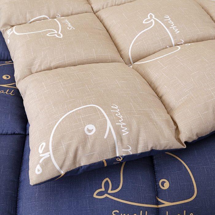 91家纺网 家纺一手货源 找家纺 友承家纺 2026新款床上用品加厚保暖冬被棉被春秋被褥被芯学生单人宿舍羽丝棉被水洗棉垫被 鲸鱼