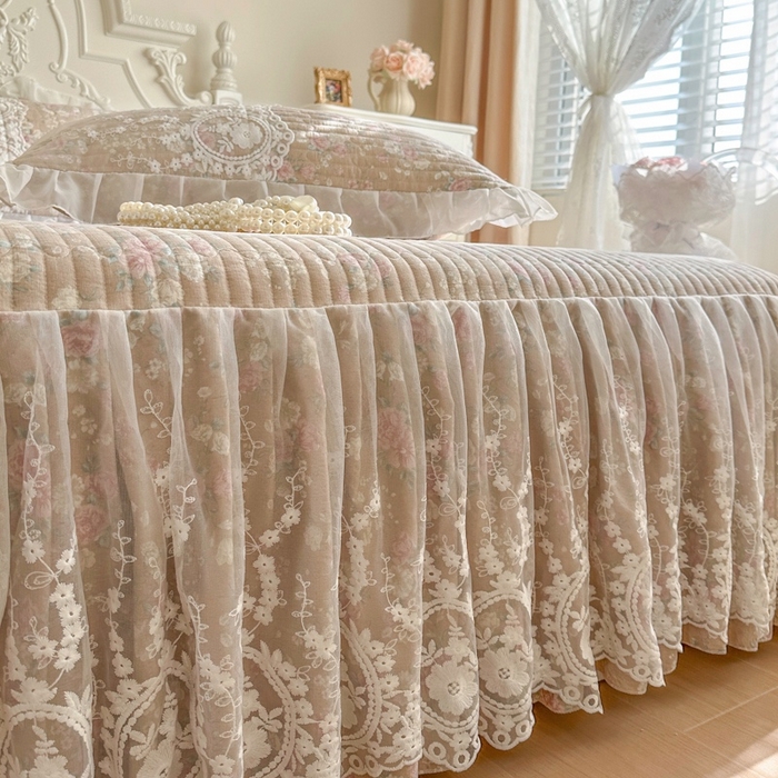 91家纺网 家纺一手货源 找家纺 恋尚 2026新款云感棉床笠式床裙（控价120元起） 梦迪